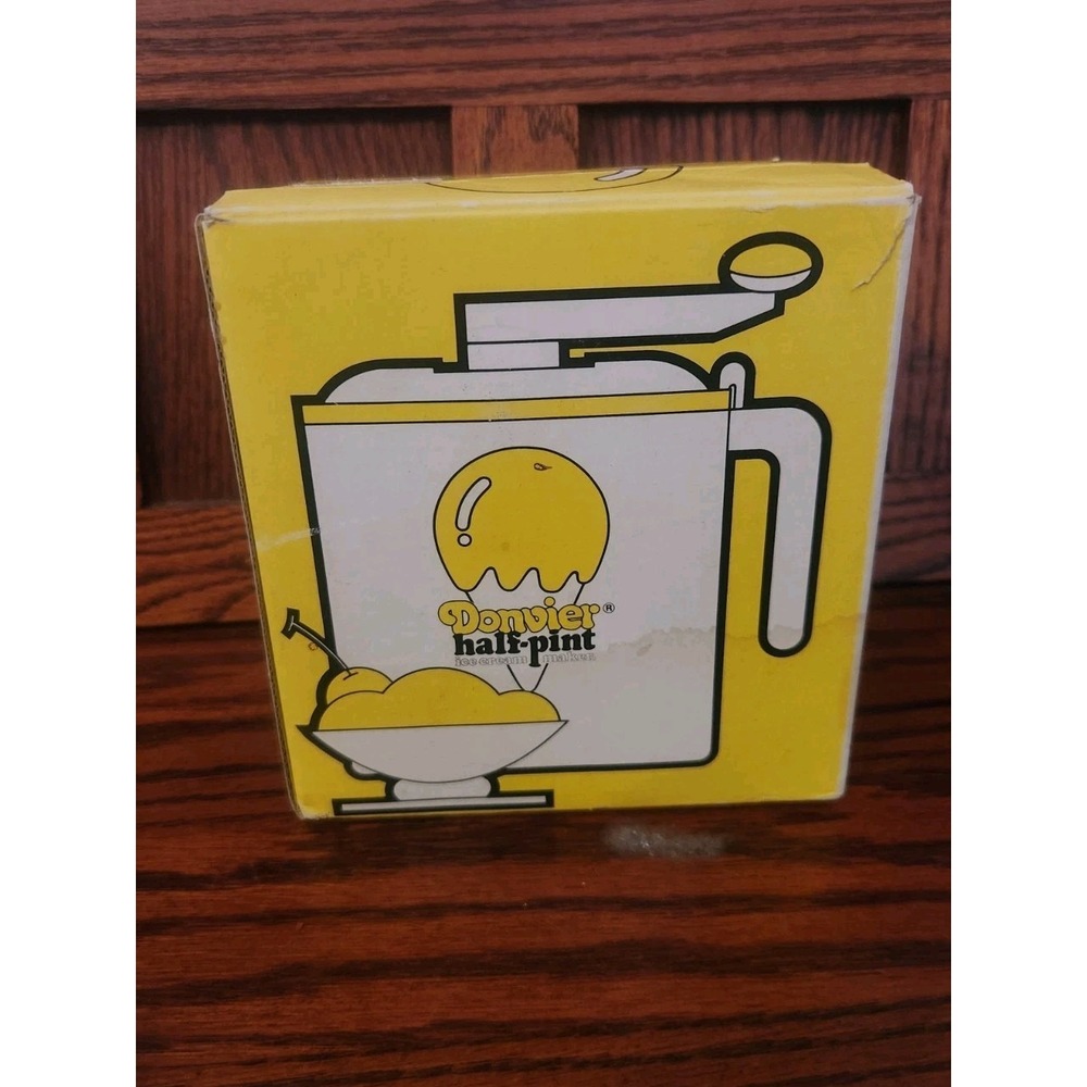 Donvier Half-Pint Hand Crank Ice Cream Maker - Vintage 1980's,‎ New In Box!